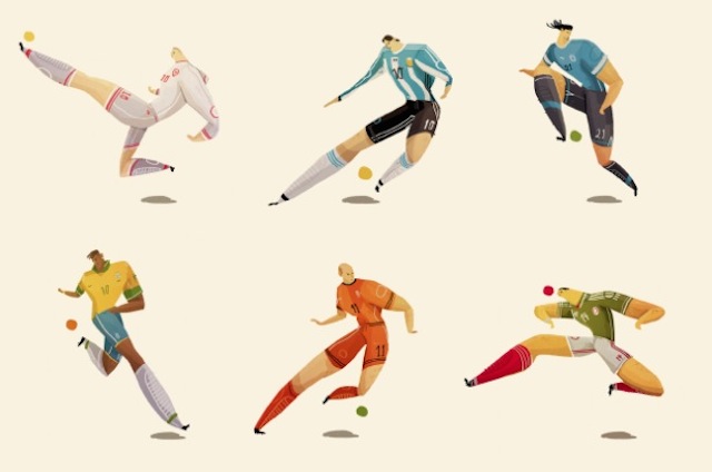 World Cup Players Illustrations2