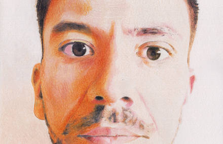 Colored pencil portraits