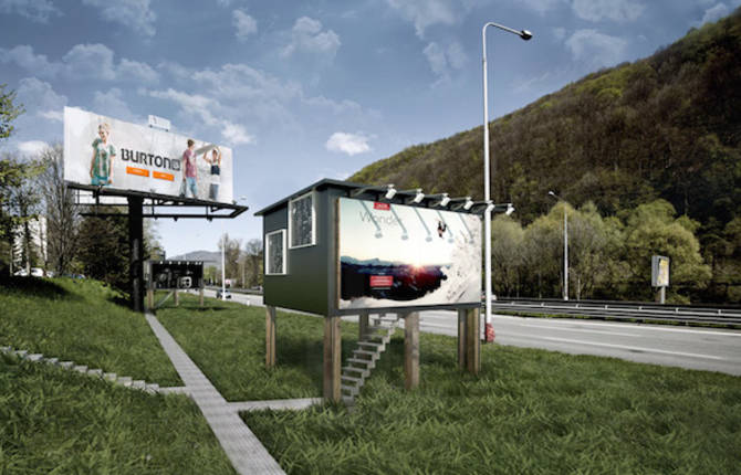 Billboard Houses For Homeless