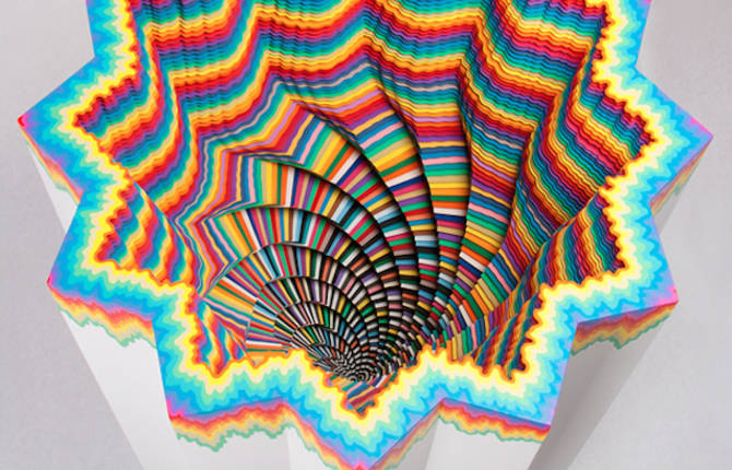 Hypnotic 3D Paper Cut