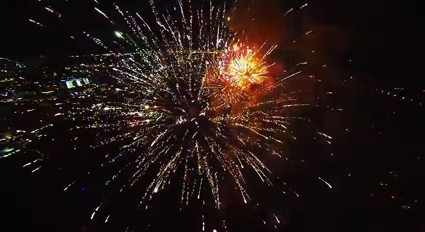 Fireworks Filmed with a Drone1