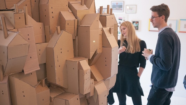 Floating City Cardboard Sculpture 2