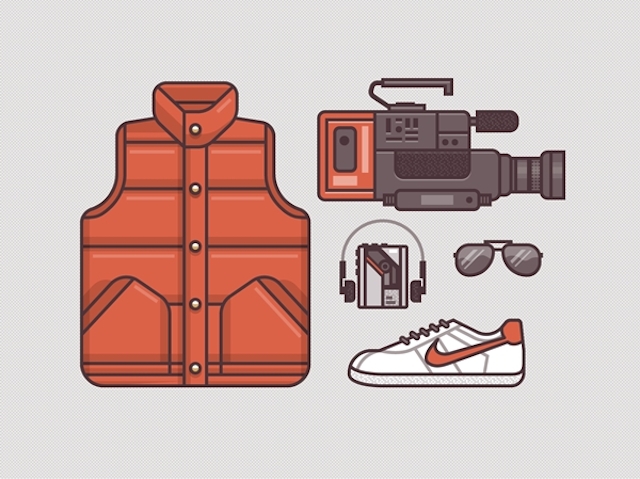 Illustrations Of Costumes Worn By Famous Film Characters 1