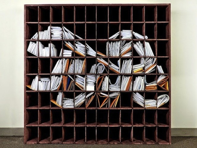 NY Times Logo with Stacks of Mail3