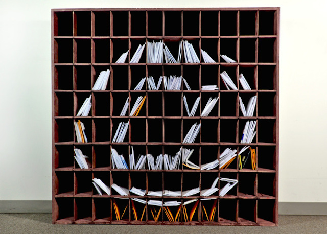 NY Times Logo with Stacks of Mail7