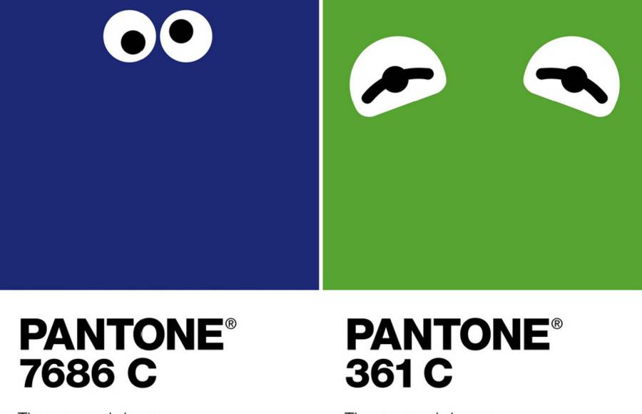 Pantone Ads Colors with Famous Characters