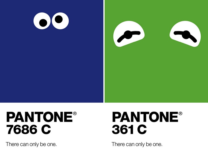 Pantone Ads Colors with Famous Characters