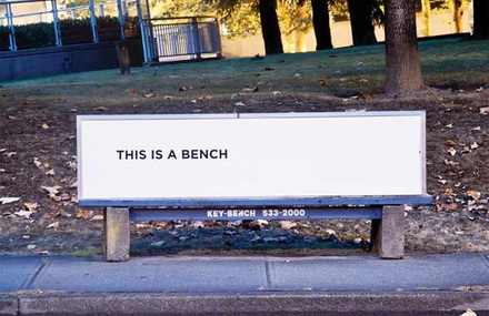 Bench Turned into Homeless Shelters