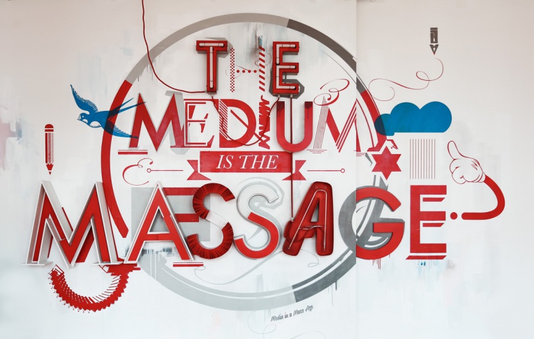 The Medium is The Massage Installation1