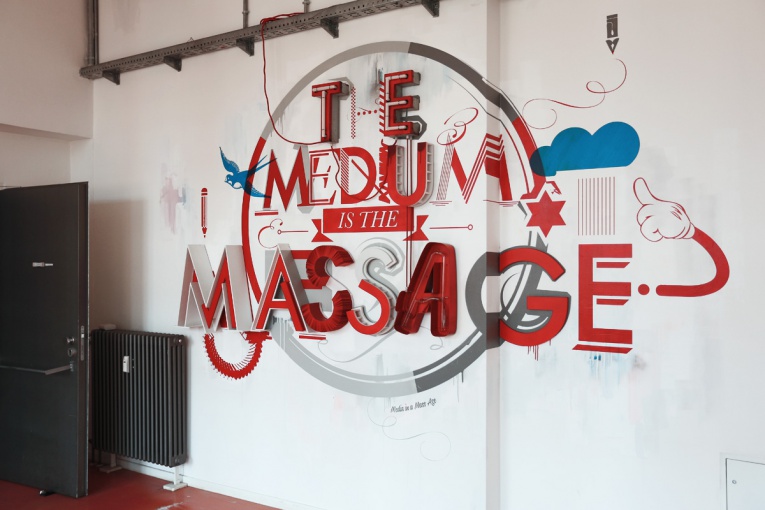 The Medium is The Massage Installation2