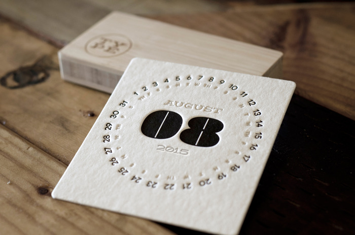 Type Letterpress Desk Calendar by iSkelter0