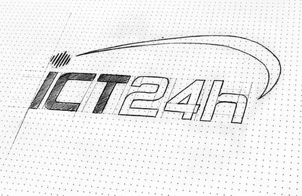 ICT24h | Logo design