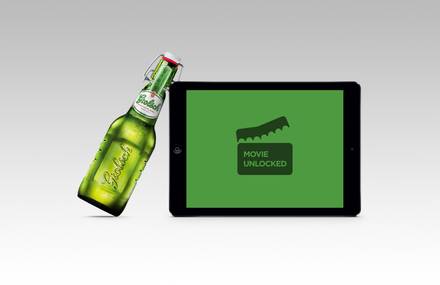 Bluetooth technology developed for Grolsch bottles unlocks movies online.