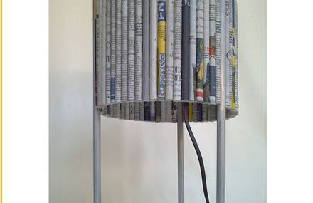 tonn newspaper lamp