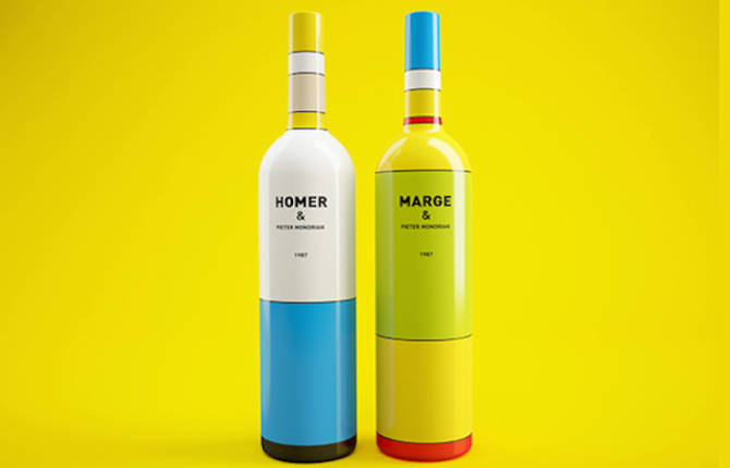 The Simpsons Wine Packaging