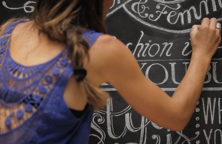 Chalkboard lettering