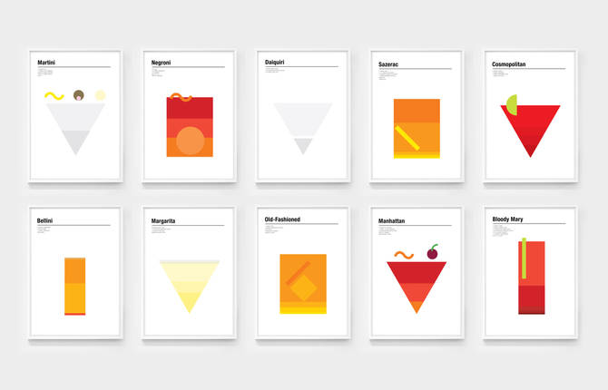 Cocktails Design Posters