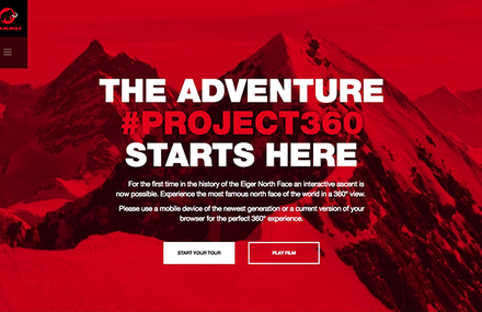 First interactive ascent of the eiger northface captured in 360°