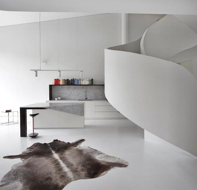 12-Staircase In A Butter Factory Transformed Into Sculptural Apartment by Adrian Amore Architects