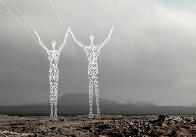 2-Electrical Silhouette Pylons