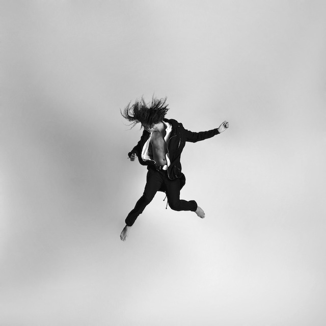 Black and white jumping people photography-12