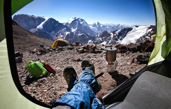 Morning Views From A Tent