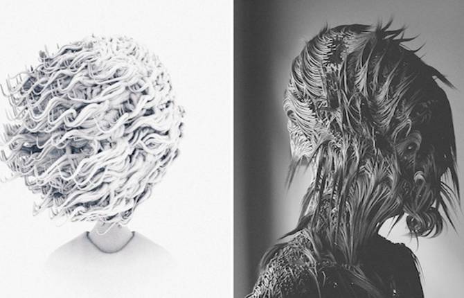 Hairy Digital Portraits