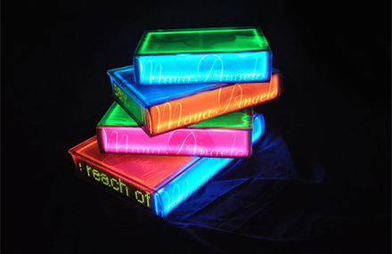 Luminous Neon Books by Airan Kang