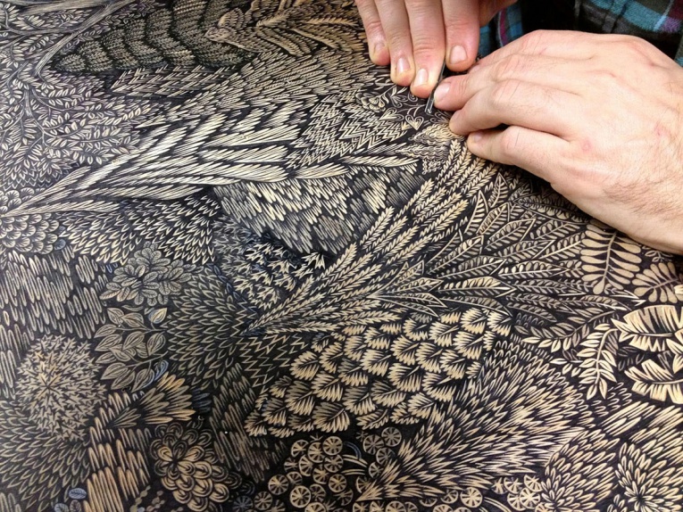 Overlook Woodcut Drawing1