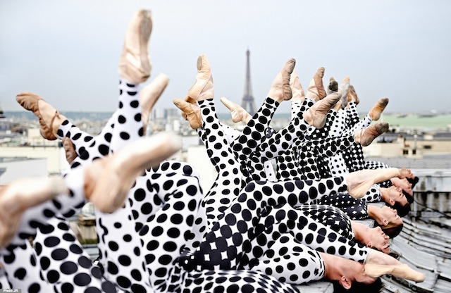 Rooftop Dancers in Paris by JR-1