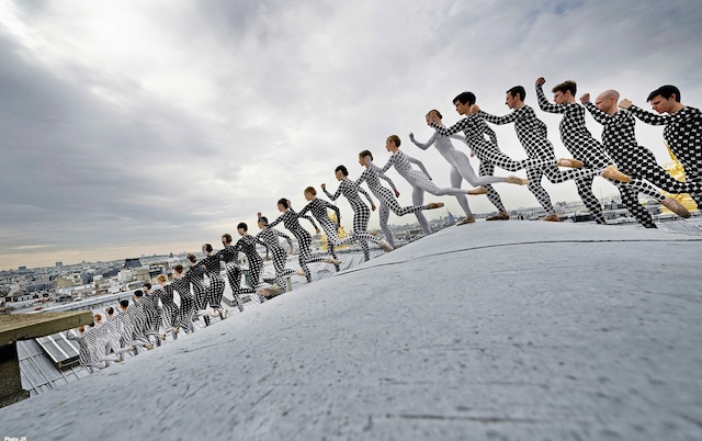 Rooftop Dancers in Paris by JR-3