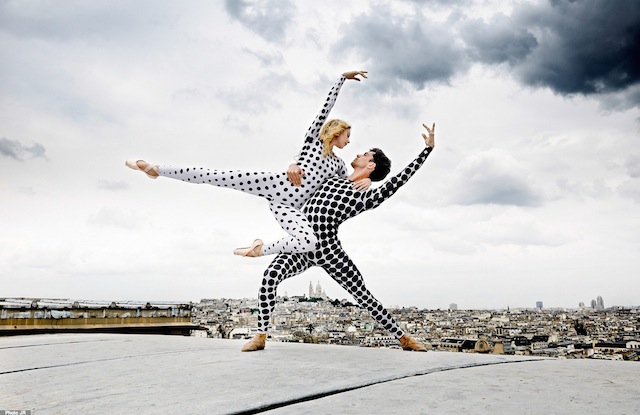 Rooftop Dancers in Paris by JR-4