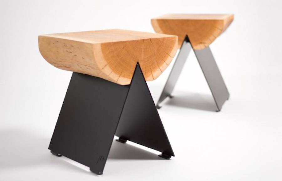 Wooden Stool by WitaminaD