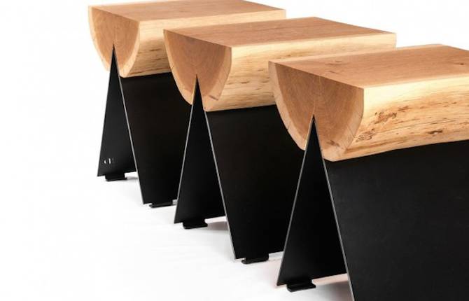 Wooden Stool by WitaminaD