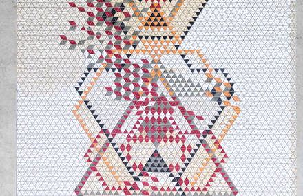 Artistic Wooden Rug