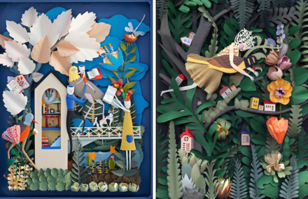 Paper Art Illustrations by Elsa Mora