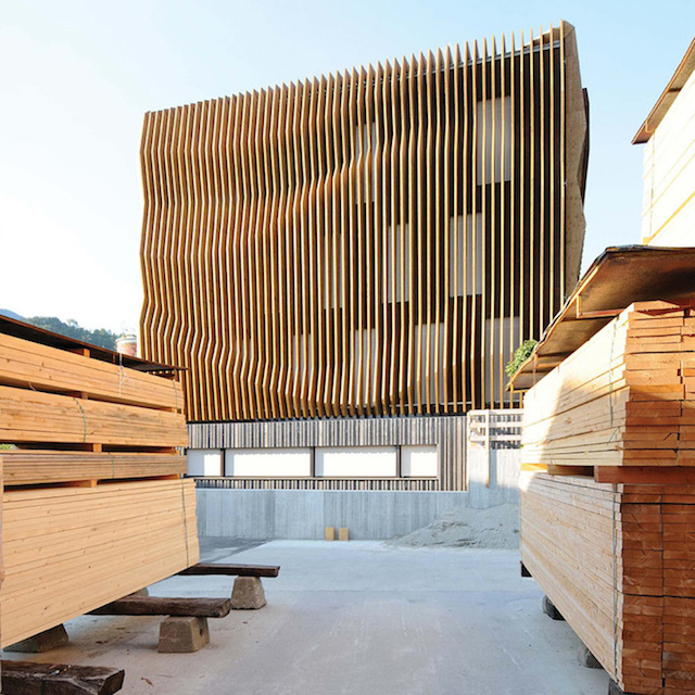 rippling wood facade-5