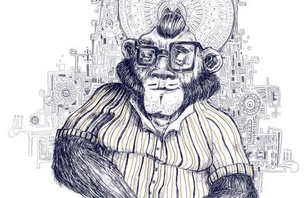 Monkeys illustrations