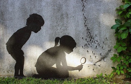 Street Art in Paris by Pejac