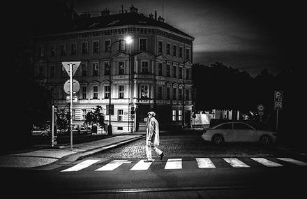 Prague at night
