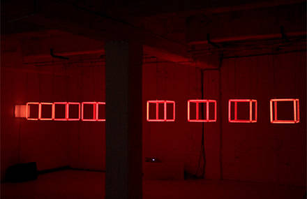 8 MINUTES Interactive light installation