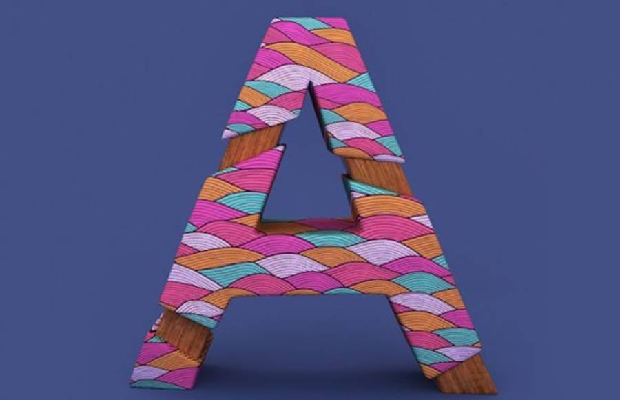 3D Patterned Alphabet