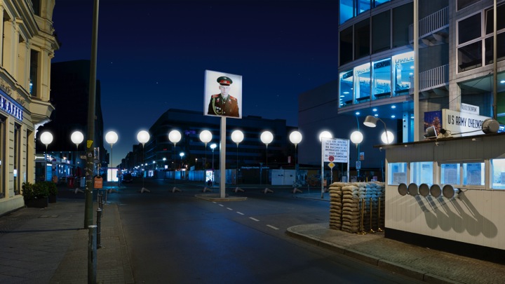 Berlin Wall rebuilt in Glowing Orbs_3