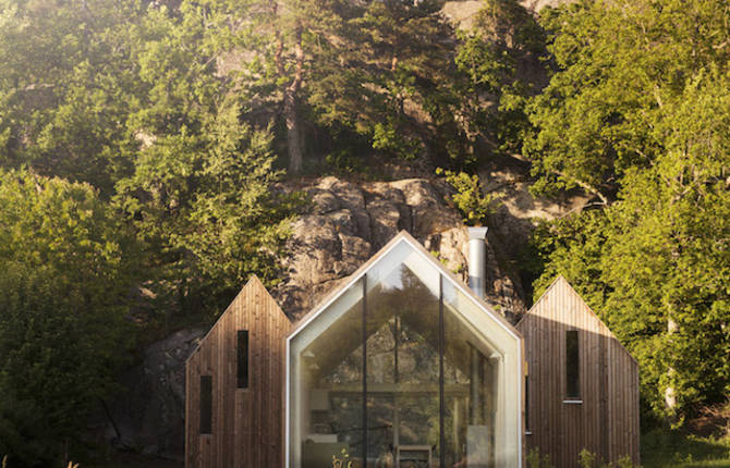 Cluster of Wooden Cabins