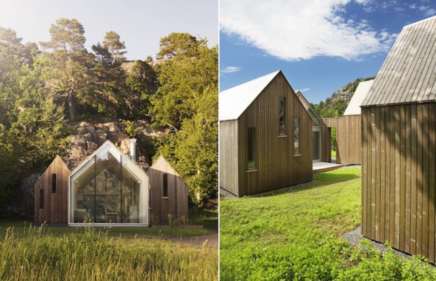 Cluster of Wooden Cabins