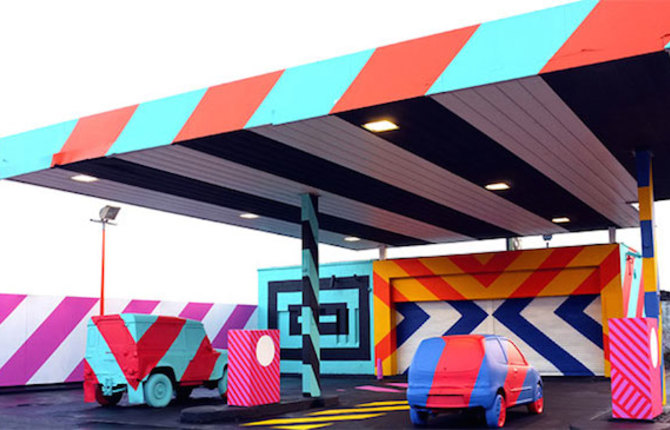 Colorful Street Art and Installations by Maser