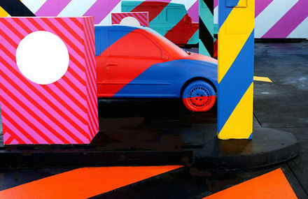 Colorful Street Art and Installations by Maser