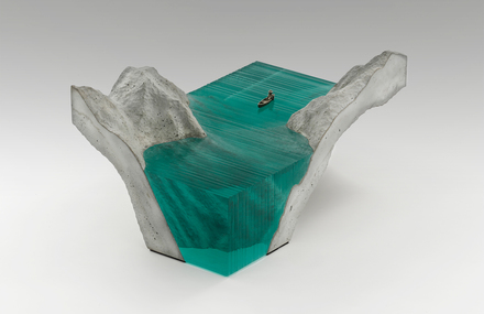 Glass Wave Sculptures by Ben Young