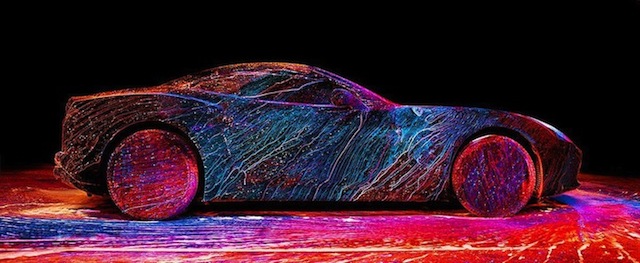 Glowing Painted Ferrari-1