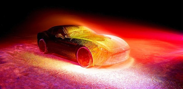 Glowing Painted Ferrari-5